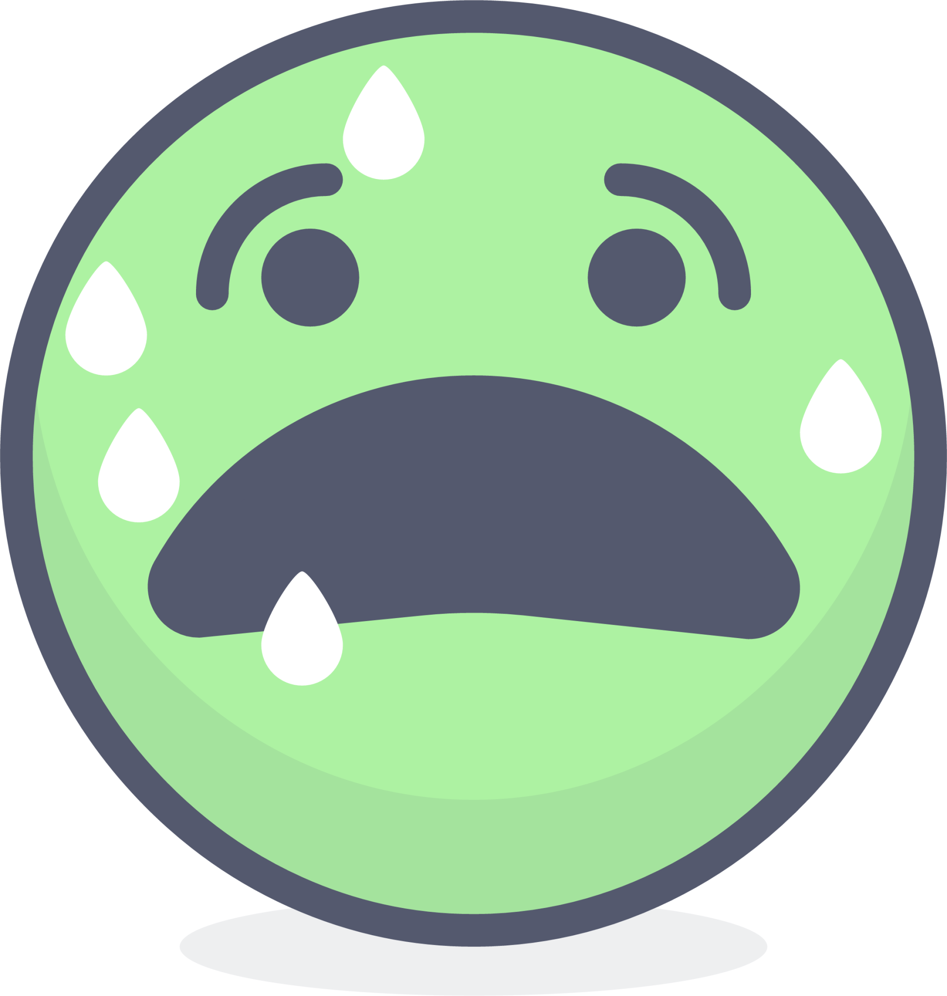 Fearful Face Emoji - Download for free – Iconduck