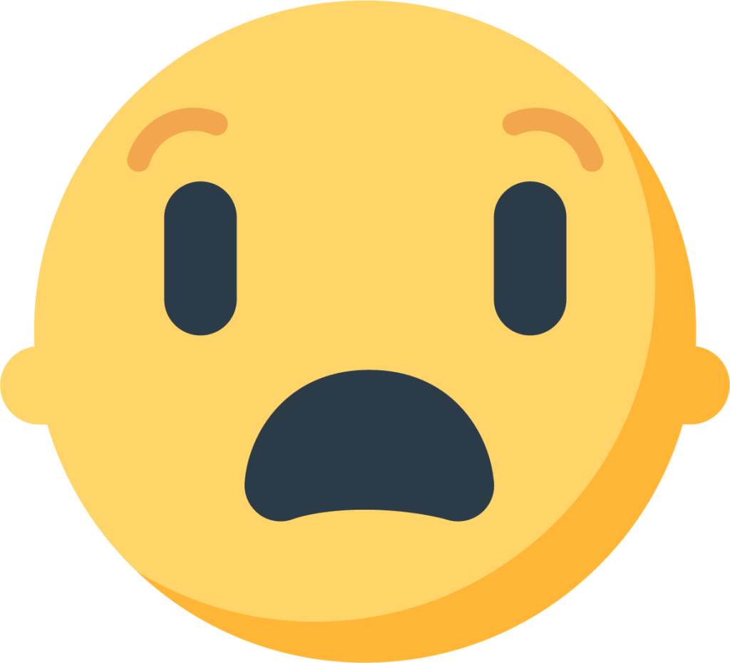 Fearful Face Emoji (U+1F628)