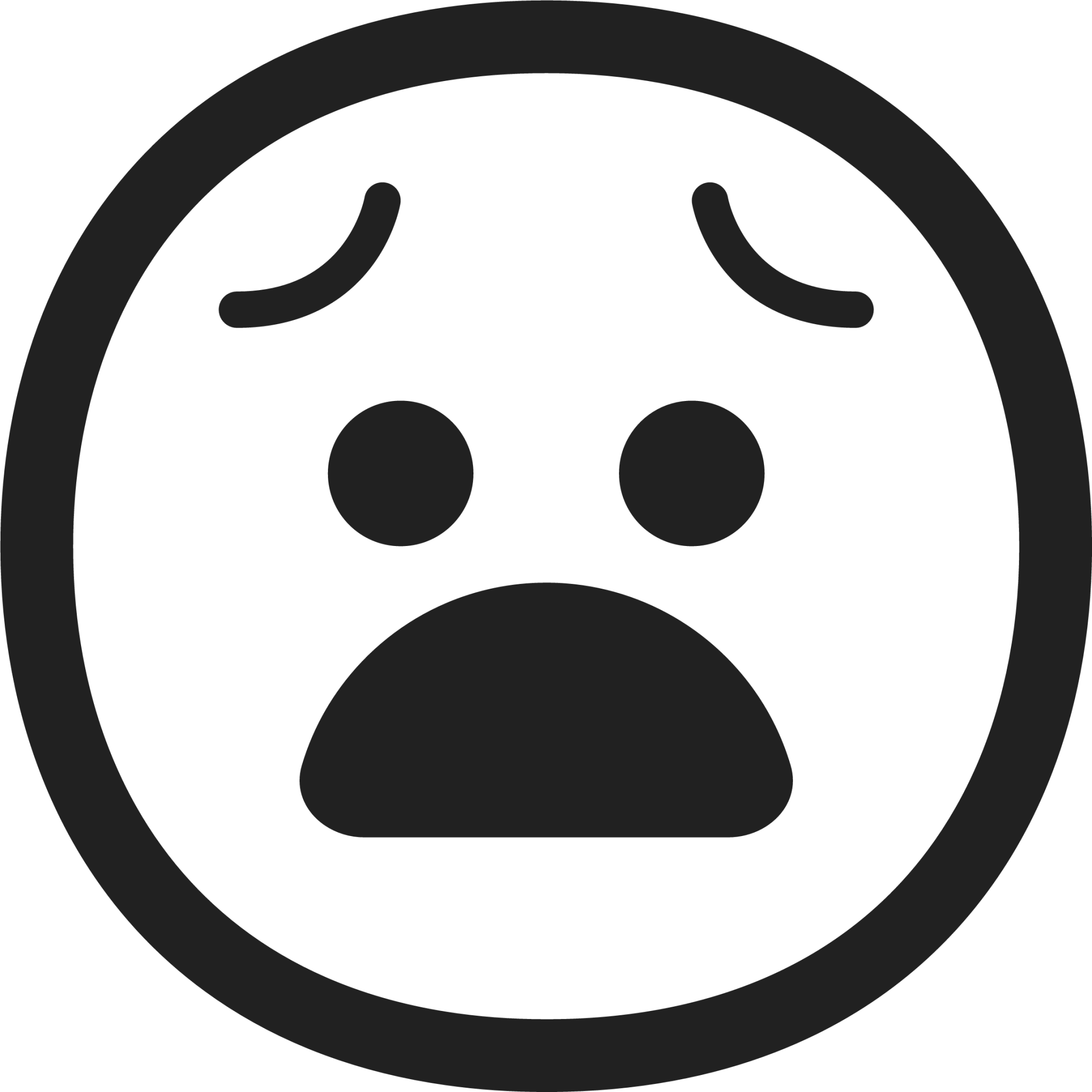 Fearful Face Emoji - Download for free – Iconduck