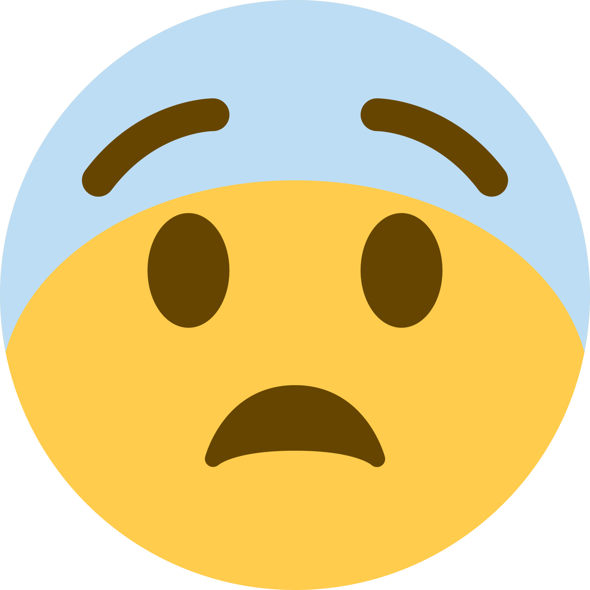 fearful face Emoji - Download for free – Iconduck