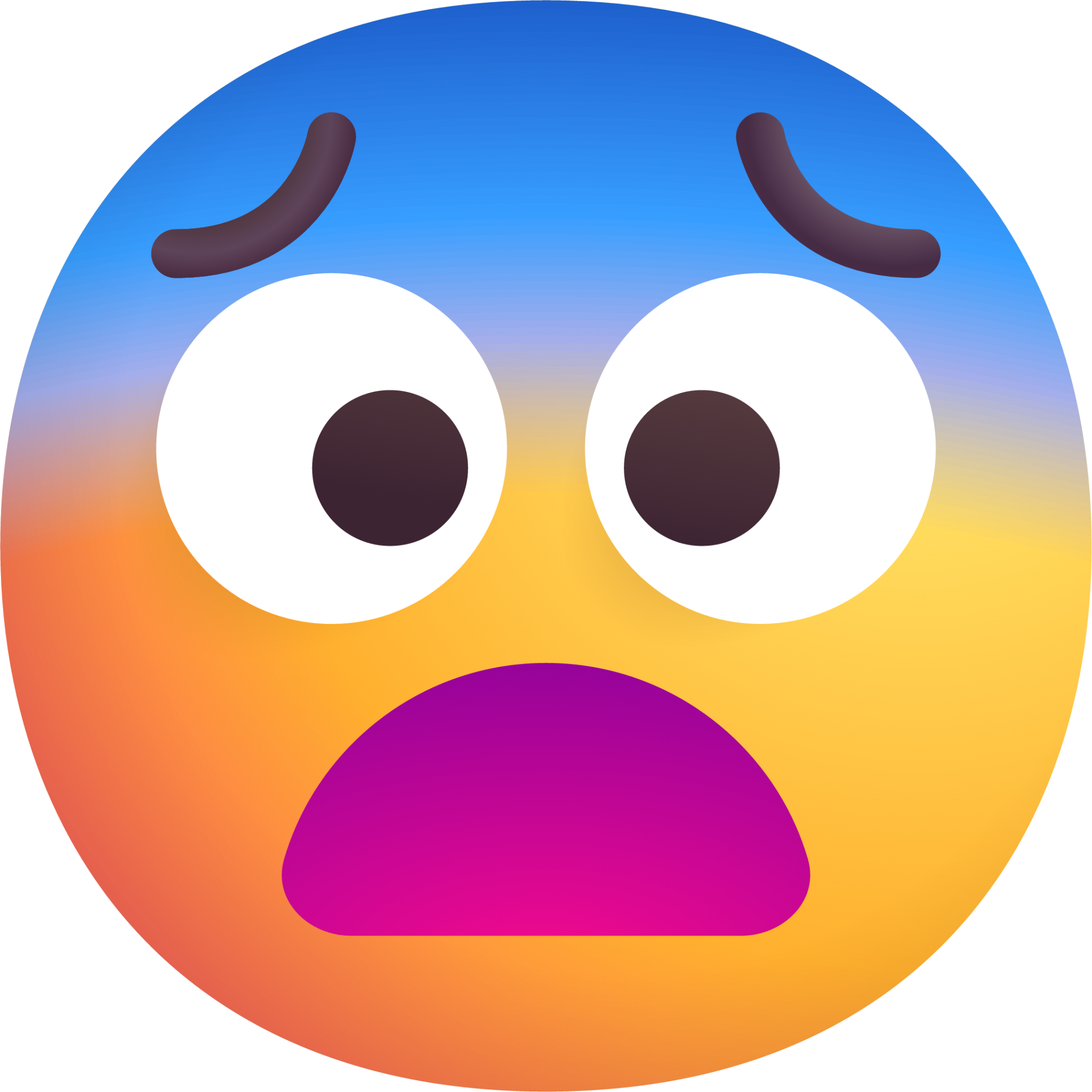 fearful face Emoji - Download for free – Iconduck