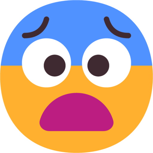 fearful face emoji
