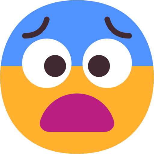 fearful face Emoji - Download for free – Iconduck