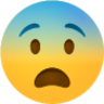 Fearful face emoji emoji