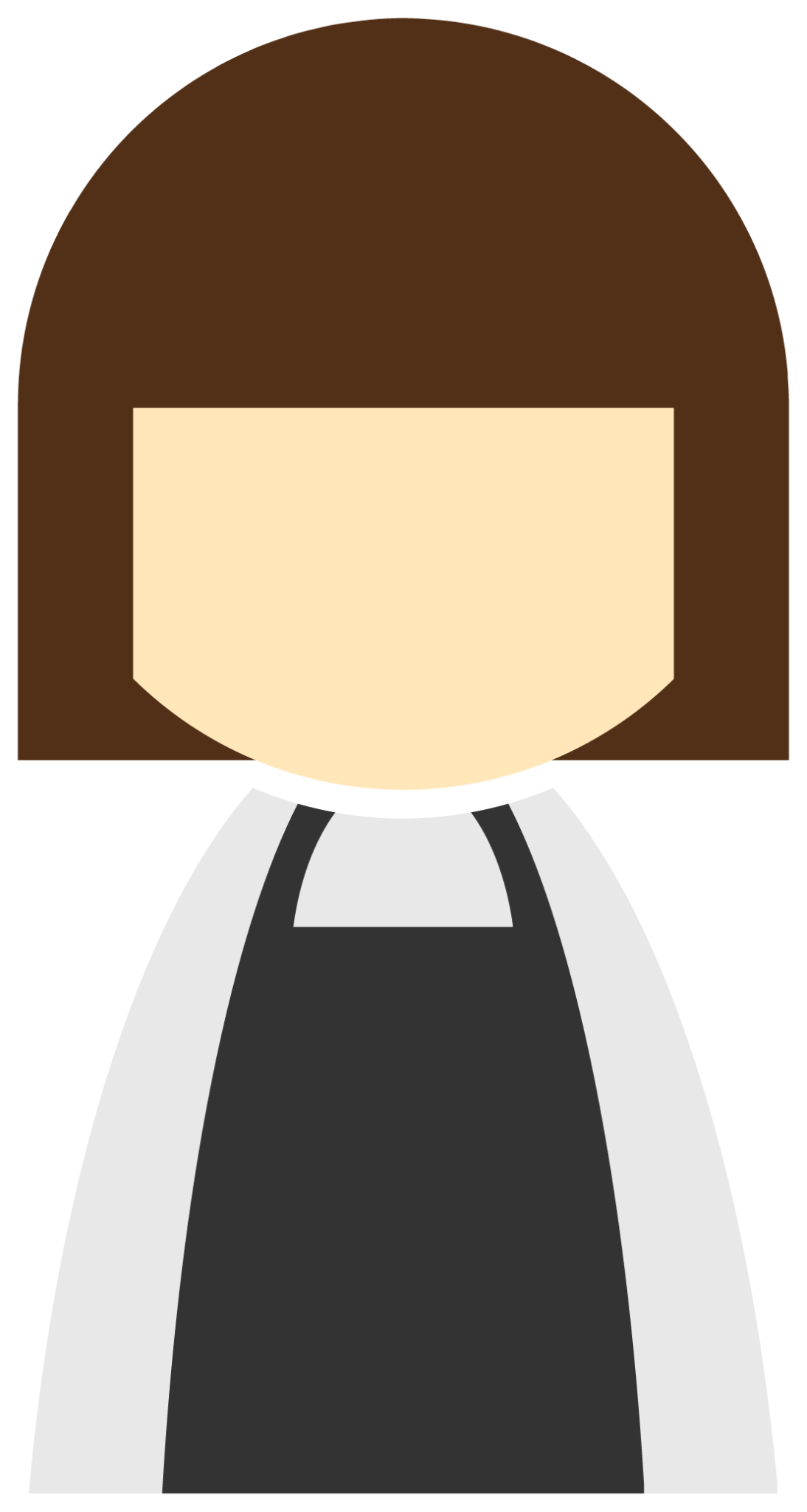 female apron black icon
