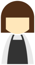 female apron black icon