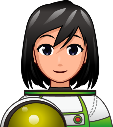 female astronaut (plain) emoji