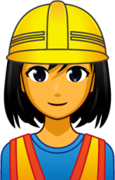 female construction worker emoji