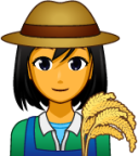 female farmer emoji