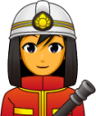 female firefighter emoji