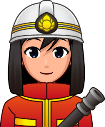 female firefighter (plain) emoji