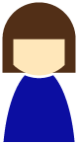 female general blue icon