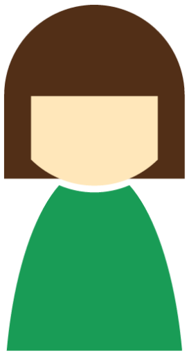 female general green icon