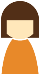 female general orange icon
