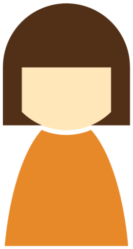 female general orange icon