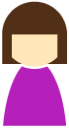 female general purple icon