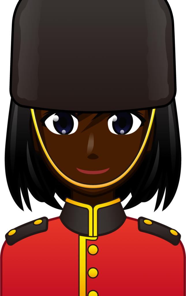female guardsman (black) emoji