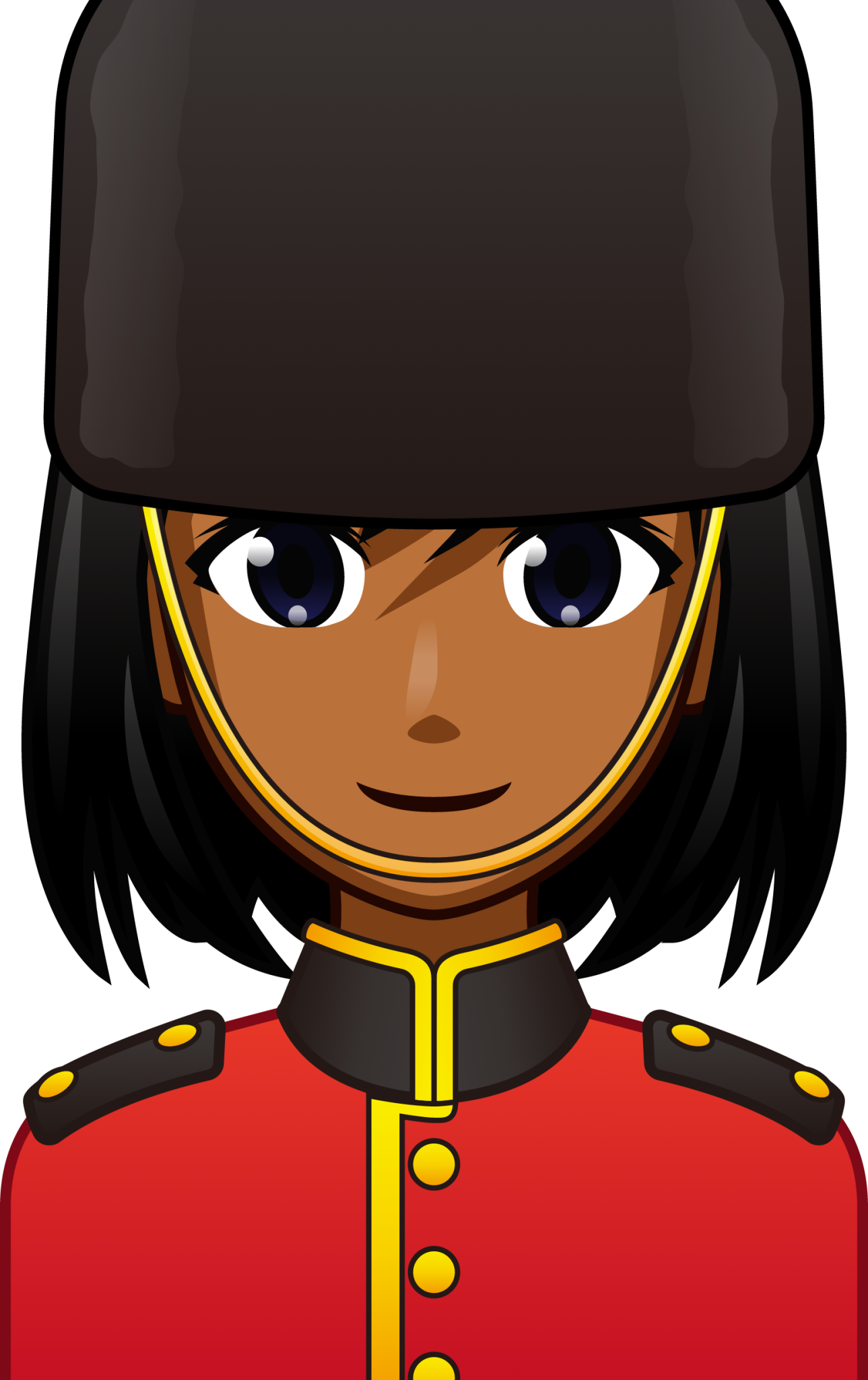 female guardsman (brown) emoji