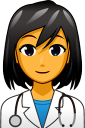 female health worker emoji