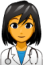 female health worker emoji