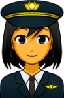female pilot emoji