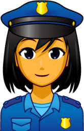 female police officer emoji