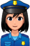 female police officer (plain) emoji