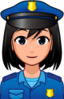 female police officer (plain) emoji
