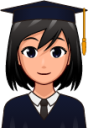 female student (plain) emoji