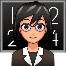 female teacher (plain) emoji