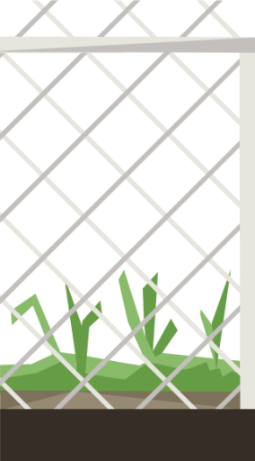 fenced lot left illustration