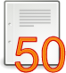 fifty per page icon