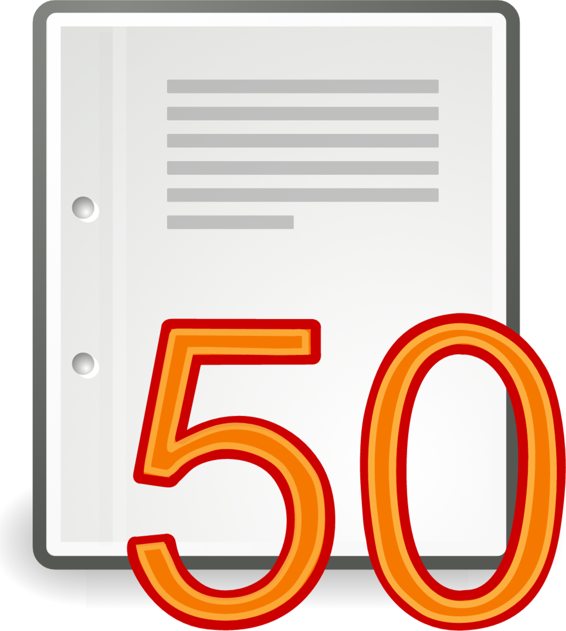 fifty per page icon