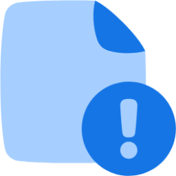 file alert warning icon