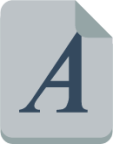 file font icon