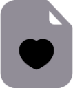 file heart icon