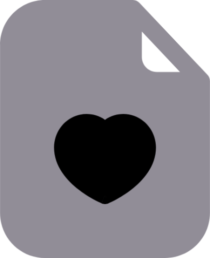 file heart icon