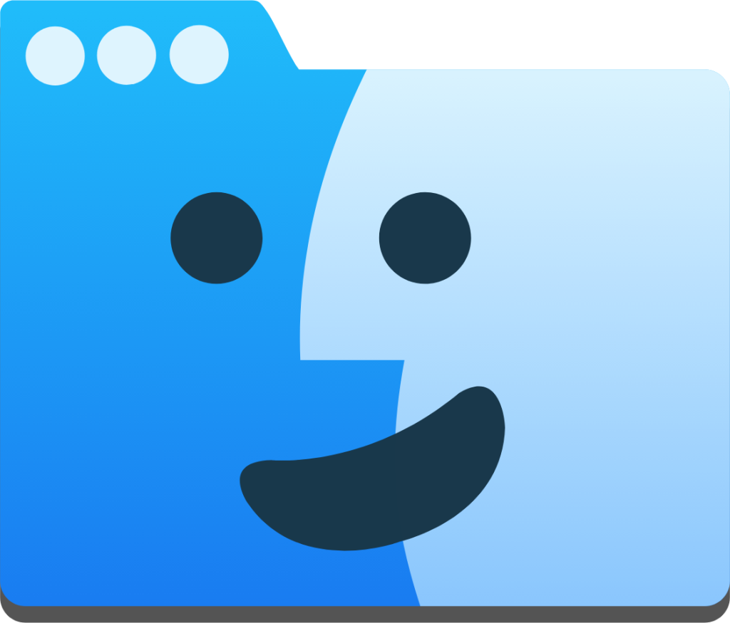 file manager blue icon