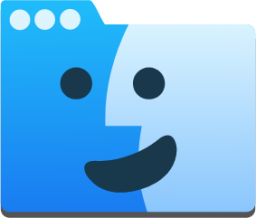 file manager blue icon