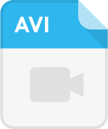 file type avi video movie icon