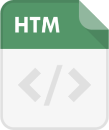 file type htm web page icon