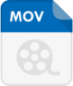 file type mov movie video icon