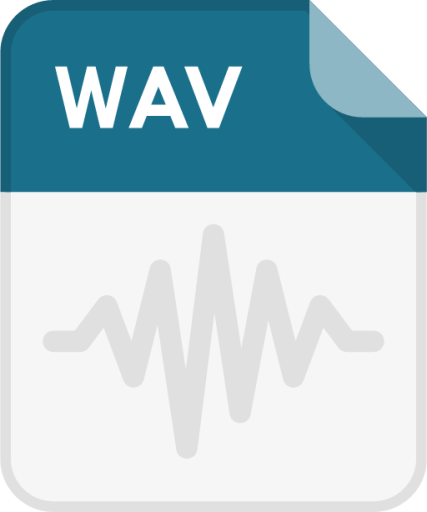 file type wav wave music audio icon