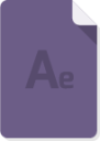 Files Types Adobe After Effect icon