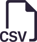 filetype csv icon