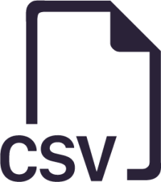 filetype csv icon