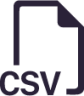 filetype csv icon