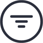 filter circle icon