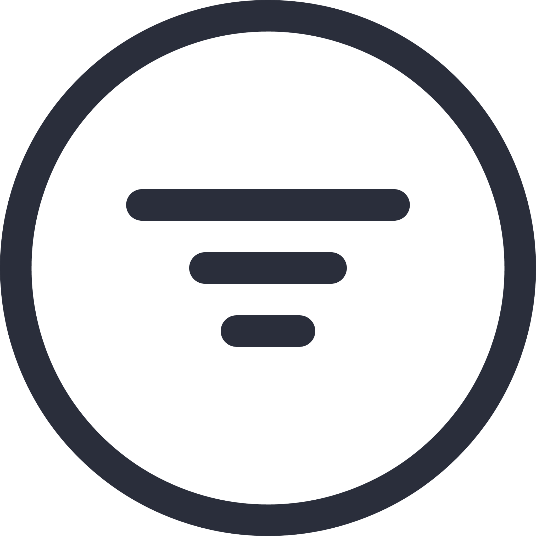 filter circle icon