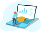 Finance analytics illustration